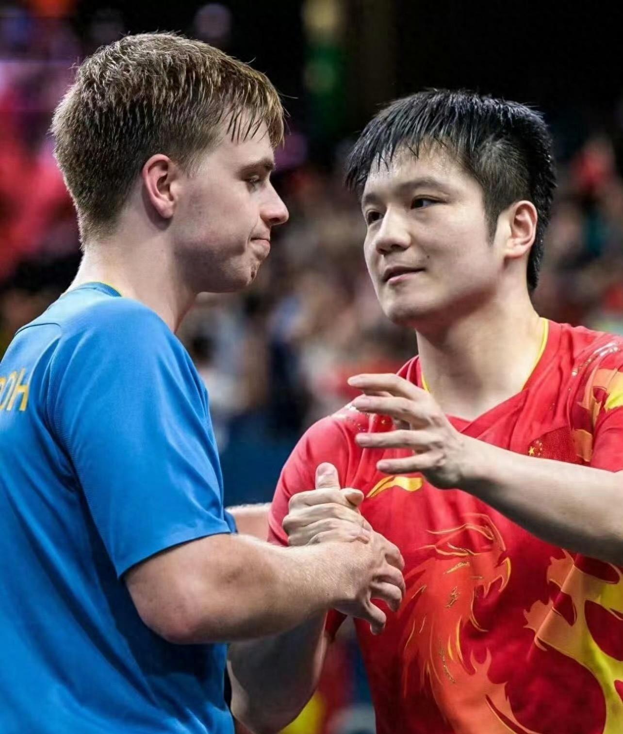 法国乒乓球队轻取英国乒乓球队，樊振东统治全场的简单介绍