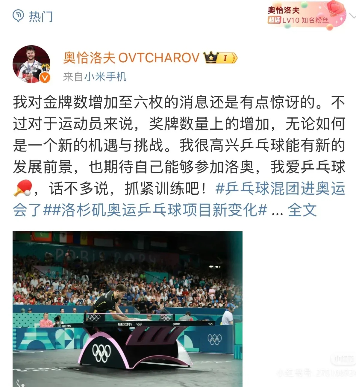 德国乒乓球队绝杀中国乒乓球队，奥恰洛夫关键制胜的简单介绍