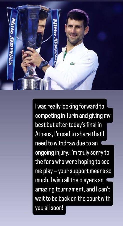 ATP总决赛翻盘年终总决赛，德约科维奇统治全场